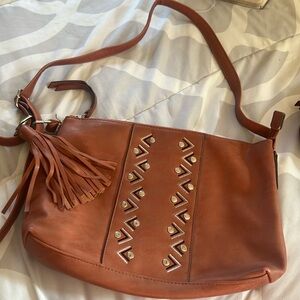 Nicole Miller faux leather Crossbody bag